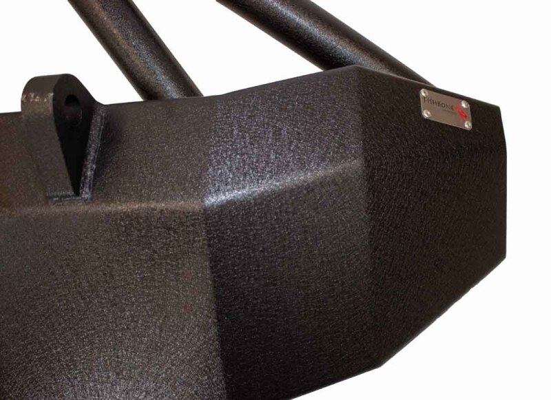 Jeep Wrangler JL Front Bumper - Fishbone Offroad - Mid-Width Winch - Black - `18-`27